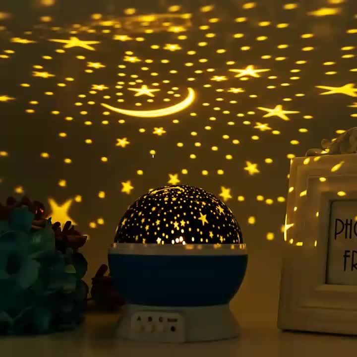 1pc Star Projector Night Light, 360 Degree Rotation, Light Color Changing, Romantic Gift For Men And Women