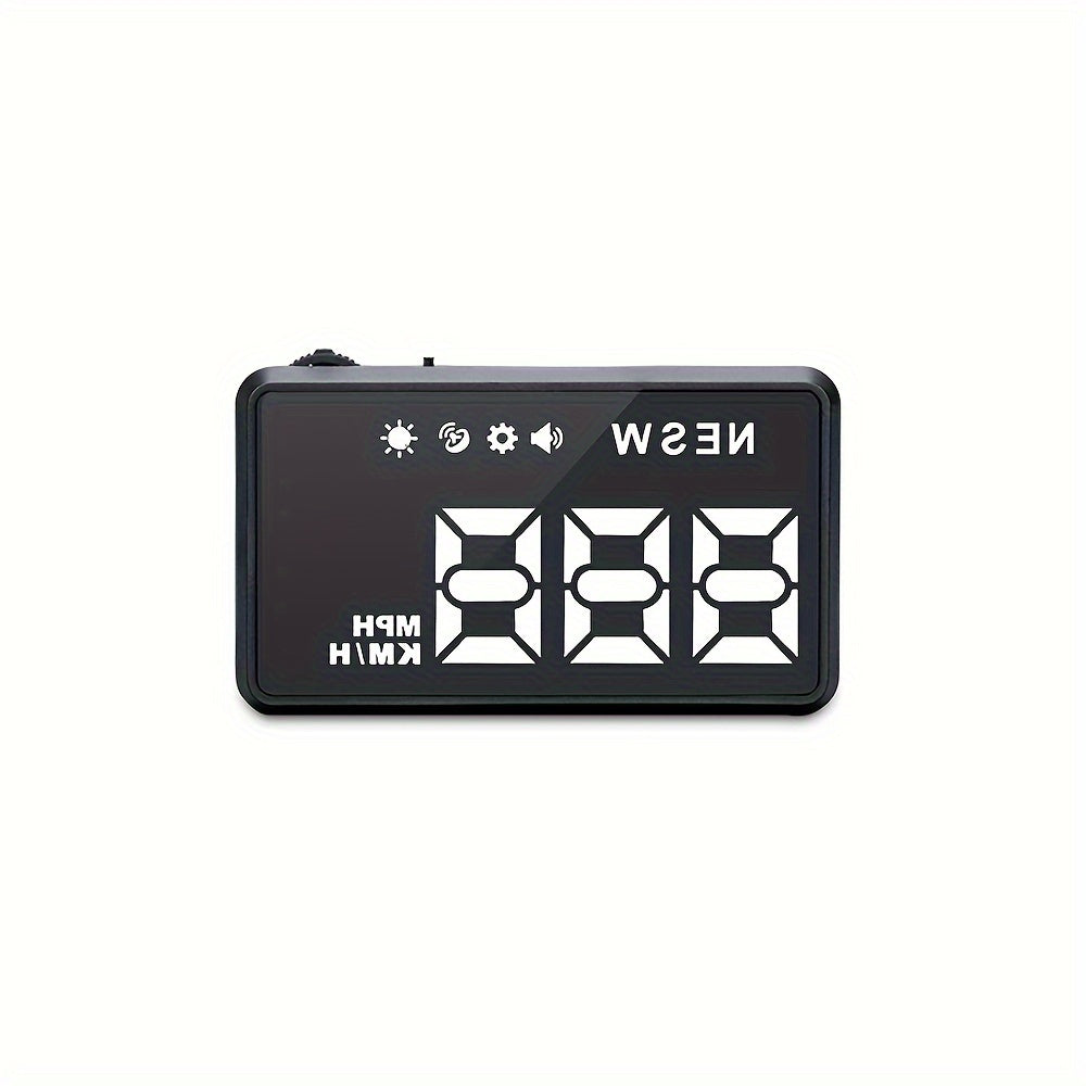 H1 HUD Head Up Display Car Digital Speedometer Windshield Projector Universal For All Cars With Compass Over-speed Reminder Function