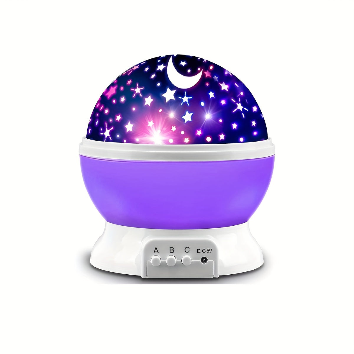 1pc Star Projector Night Light, 360 Degree Rotation, Light Color Changing, Romantic Gift For Men And Women