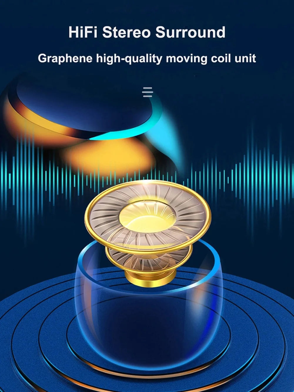 Gaming Sport TWS Earphones F9-5 LED Display Mini Bt Headsets Wireless Earbuds 5.0 IPX7 Big LED Earphone F9